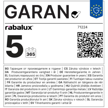 Corp de iluminat LED încastrat Rabalux LED/3W/230V d. 9 cm negru