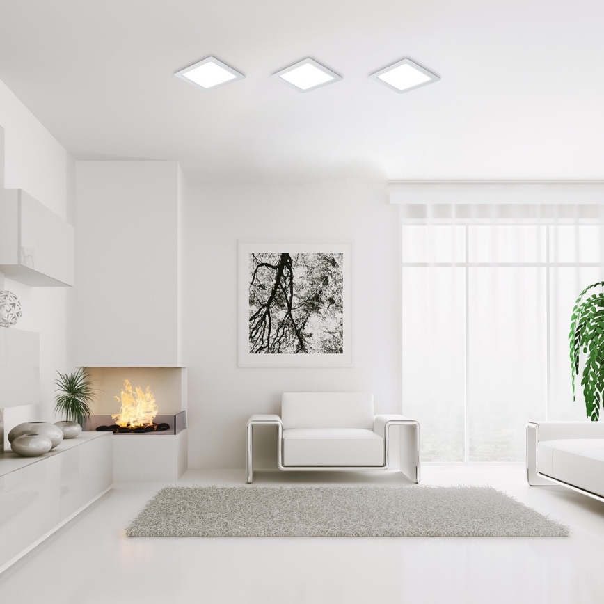 Corp de iluminat LED încastrat Rabalux LED/3W/230V 9x9 cm alb