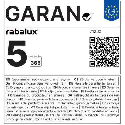 Corp de iluminat LED încastrat Rabalux LED/3W/230V 9x9 cm negru