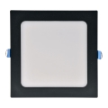 Corp de iluminat LED încastrat RIGEL LED/10W/230V 4000K 16,8x16,8 cm negru