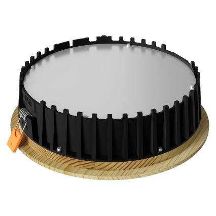 Corp de iluminat LED încastrat RONDO WOODLINE LED/12W/230V 4000K d. 20 cm lemn masiv pin APLED