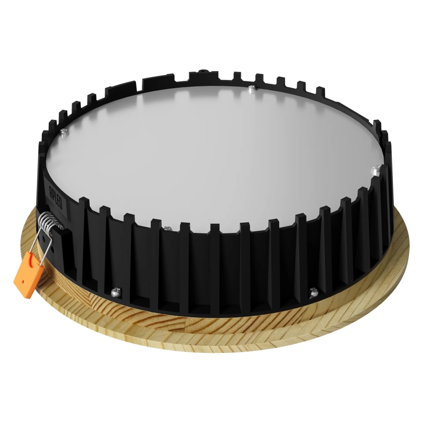 Corp de iluminat LED încastrat RONDO WOODLINE LED/12W/230V 4000K d. 20 cm lemn masiv pin APLED