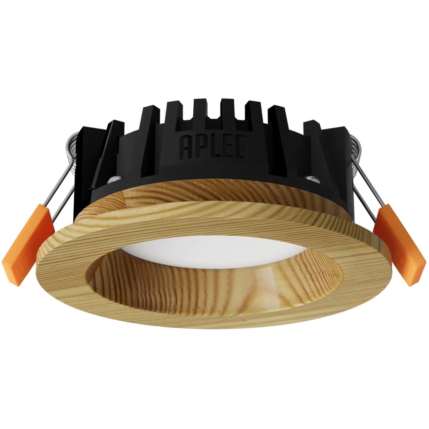 Corp de iluminat LED încastrat RONDO WOODLINE LED/3W/230V 4000K d. 9 cm lemn masiv pin APLED