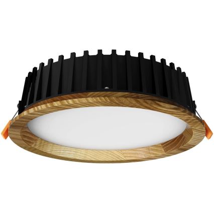 Corp de iluminat LED încastrat RONDO WOODLINE LED/6W/230V 3000K d. 15 cm lemn masiv frasin APLED