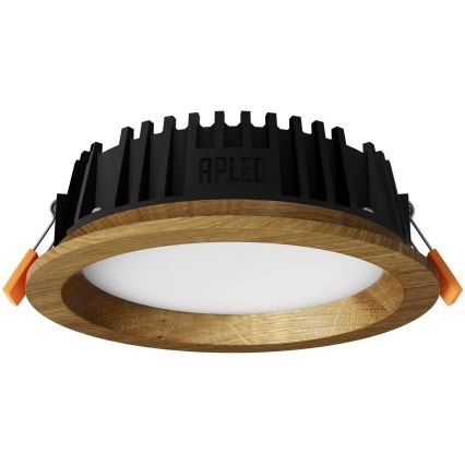 Corp de iluminat LED încastrat RONDO WOODLINE LED/6W/230V 4000K d. 15 cm lemn masiv stejar APLED