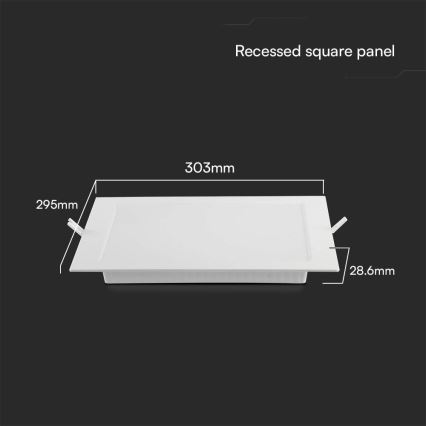 Corp de iluminat LED încastrat SAMSUNG CHIP LED/24W/230V 4000K 29,5x29,5 cm alb