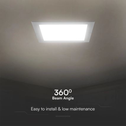 Corp de iluminat LED încastrat SAMSUNG CHIP LED/24W/230V 6500K 29,5x29,5 cm alb