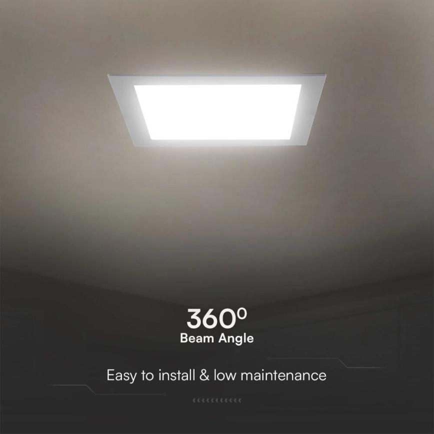 Corp de iluminat LED încastrat SAMSUNG CHIP LED/3W/230V 3000K 9x9 cm alb