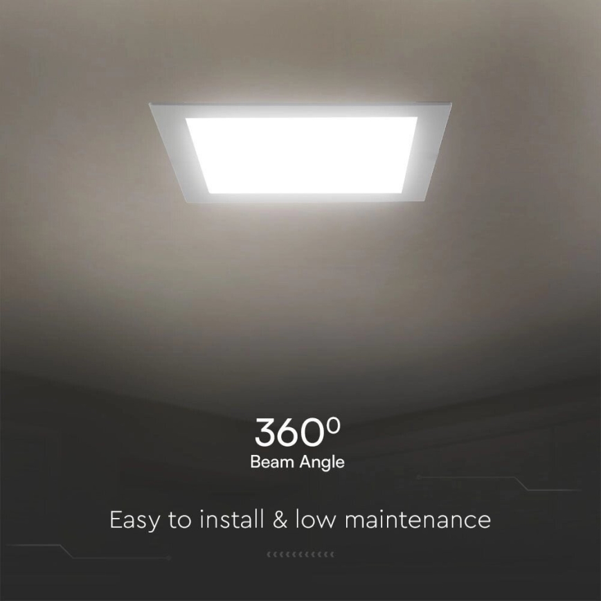 Corp de iluminat LED încastrat SAMSUNG CHIP LED/6W/230V 4000K 12x12 cm alb