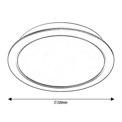 Corp de iluminat LED încastrat LED/24W/230V d. 22 cm Rabalux