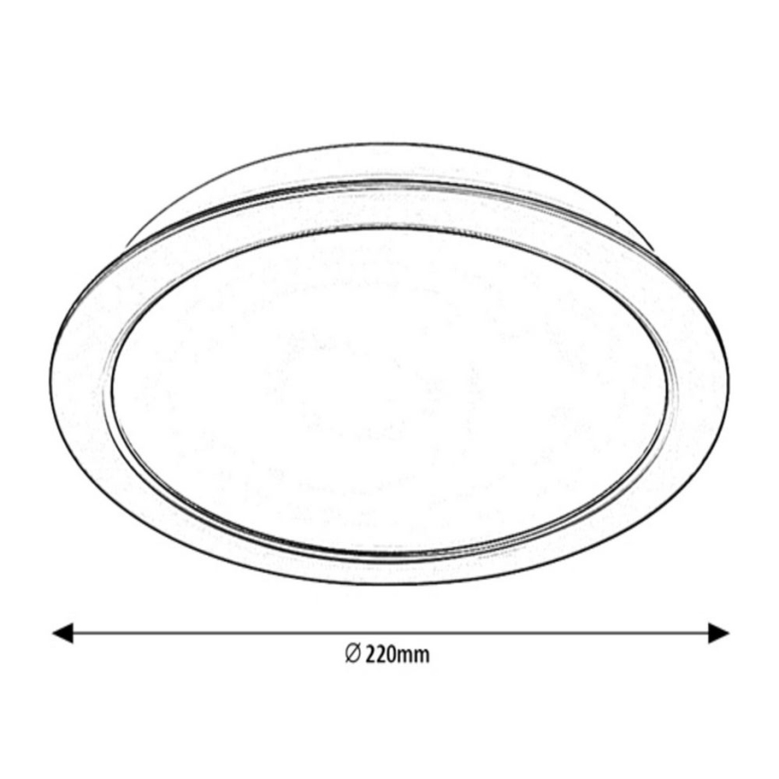 Corp de iluminat LED încastrat LED/24W/230V d. 22 cm Rabalux