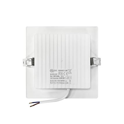 Corp de iluminat LED încastrat SQUARE LED/12W/230V 4000K 17x17 cm alb
