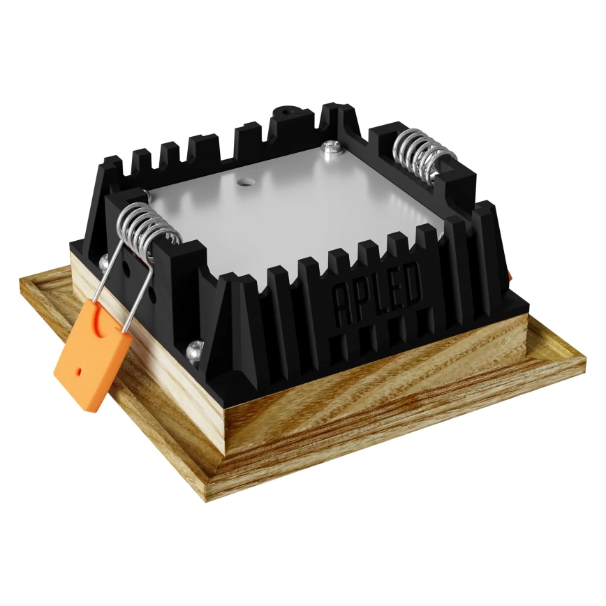 Corp de iluminat LED încastrat SQUARE WOODLINE LED/3W/230V 3000K 9x9 cm lemn masiv frasin APLED