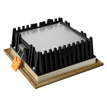 Corp de iluminat LED încastrat SQUARE WOODLINE LED/6W/230V 3000K 12x12 cm lemn masiv frasin APLED
