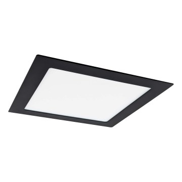 Corp de iluminat LED încastrat VEGA LED/18W/230V 2900/3900/5800K 22,5x22,5 cm negru