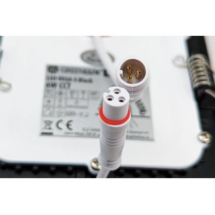 Corp de iluminat LED încastrat VEGA LED/18W/230V 2900/3900/5800K 22,5x22,5 cm negru