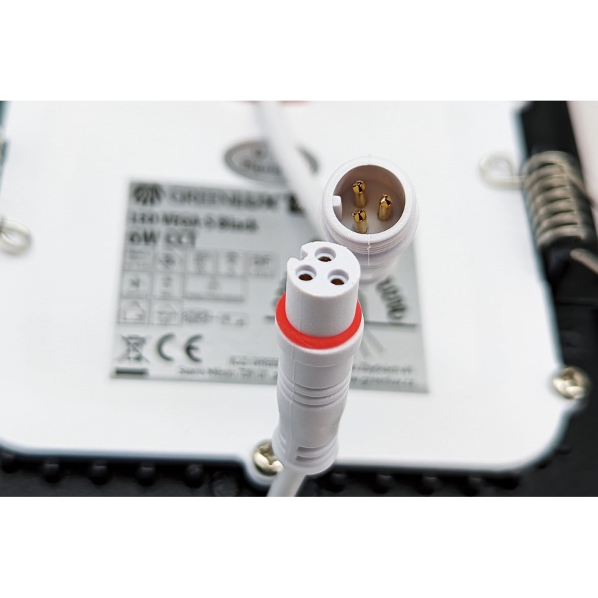 Corp de iluminat LED încastrat VEGA LED/18W/230V 2900/3900/5800K 22,5x22,5 cm negru