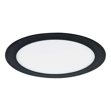 Corp de iluminat LED încastrat VEGA LED/18W/230V 2900/3900/5800K d. 22,5 cm negru