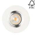Corp de iluminat LED încastrat VITAR 1xGU10/5W/230V beton – certificat FSC