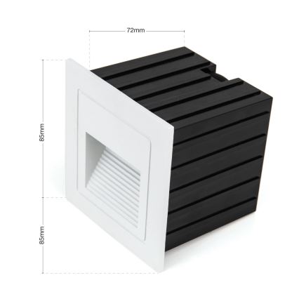 Corp de iluminat LED încorporat LORO LED/2W/230V IP65 alb