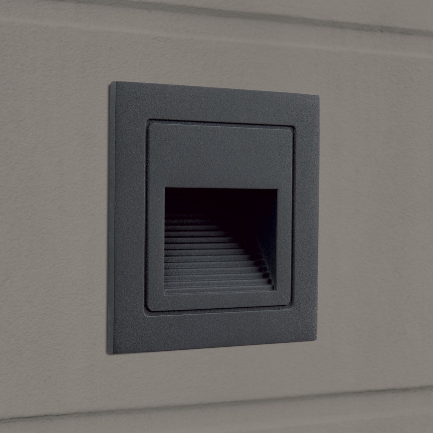 Corp de iluminat LED încorporat LORO LED/2W/230V IP65 antracit