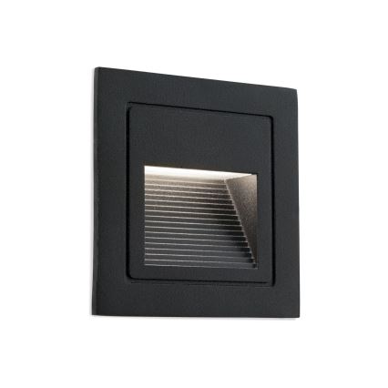 Corp de iluminat LED încorporat LORO LED/2W/230V IP65 negru