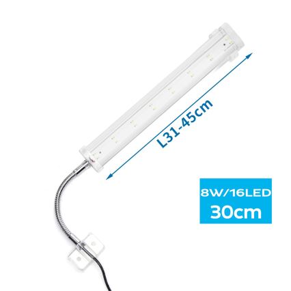 Corp de iluminat LED pentru acvariu Nobleza LED/8W/230V IPX7 30 cm