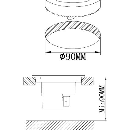 Corp de iluminat LED pentru căi de acces Eglo LED/2,5W/230V IP67