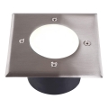 Corp de iluminat LED pentru căi de acces MIVO LED/3W/230V 12x12 cm IP67 crom mat