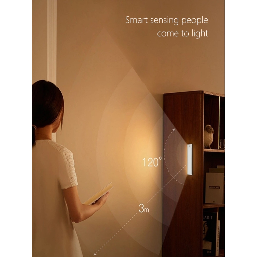 Corp de iluminat LED pentru corpuri de bucătărie CABINET-4 cu senzor PIR LED/1,5W/230V 1100mAh 4000K