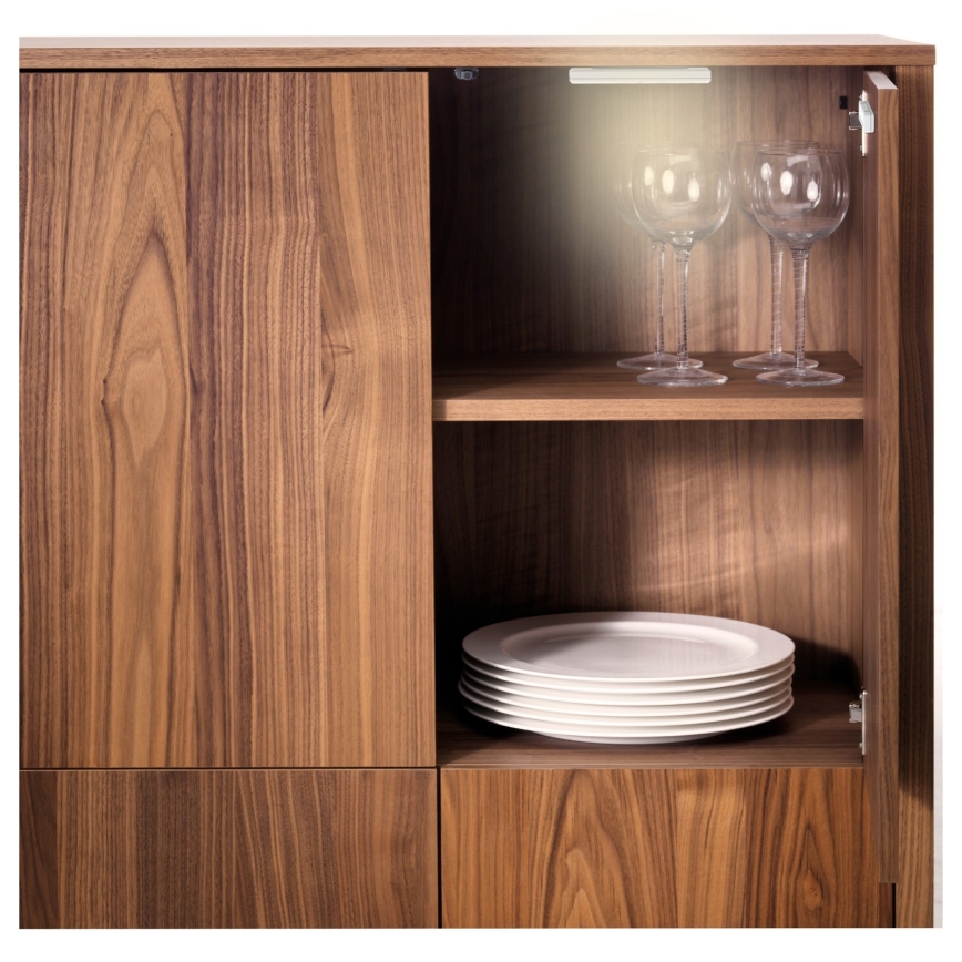 Corp de iluminat LED pentru mobilier de bucătărie CABINET-3 cu senzor magnetic LED/0,8W/230V 4000K