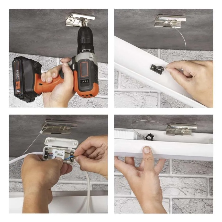 Corp de iluminat LED pentru montaj sub dulap, 60W, 230V, 4000K, 150 cm