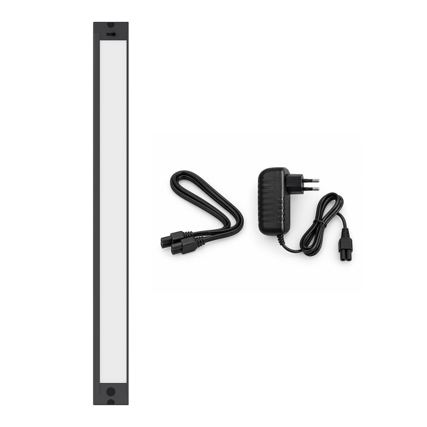 Corp de iluminat LED pentru montaj sub dulap LED/18W/230V 2700/3000/4000/5000/5700K 60 cm negru
