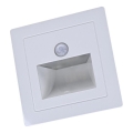 Corp de iluminat LED pentru scară cu senzor de mișcare și senzor crepuscular LED/3W/230V 3000K alb