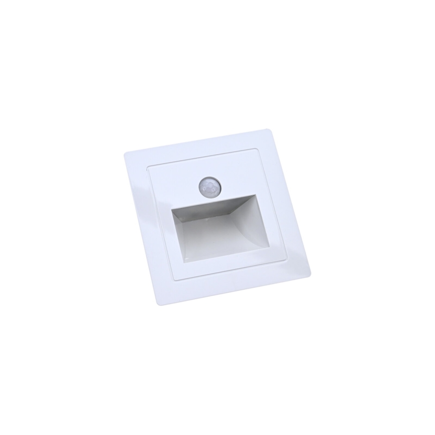 Corp de iluminat LED pentru scări cu senzor de mișcare și crepuscular LED/3W/230V 6000K alb