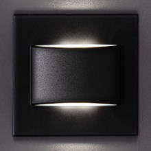 Corp de iluminat LED pentru scări ERINUS LED/1,5W/12V 3000K negru