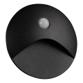Corp de iluminat LED pentru scări EXIN LED/2,5W/230V 3000K IP65 negru rotund