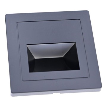Corp de iluminat LED pentru scări LED/3W/230V 3000K negru
