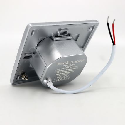 Corp de iluminat LED pentru scări STEP LIGHT LED/1,5W/230V argintiu