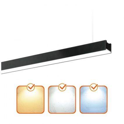 LED corp de iluminat pentru tavan, aplicat/suspendat KOLINE LED/40W/230V 3000/4000/6500K 120 cm negru