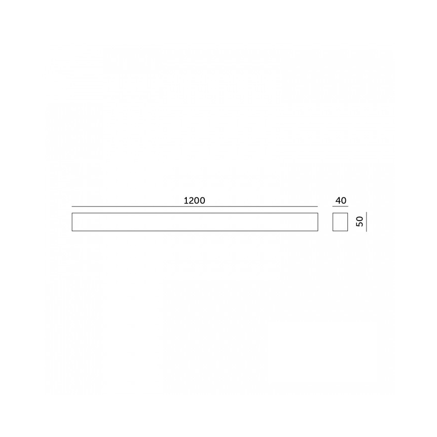 LED corp de iluminat pentru tavan, aplicat/suspendat KOLINE LED/40W/230V 3000/4000/6500K 120 cm negru
