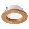 Corp de iluminat LED pentru tavan WOODY SPOT LED/5,5W/230V 4000K stejar ? 10 cm