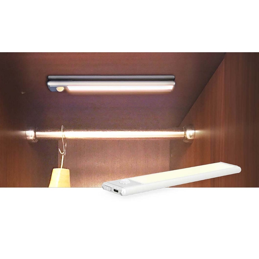Corp de iluminat LED reîncărcabil cu senzor pentru corpuri de mobilă LED/1W/1100 mAh 3000K