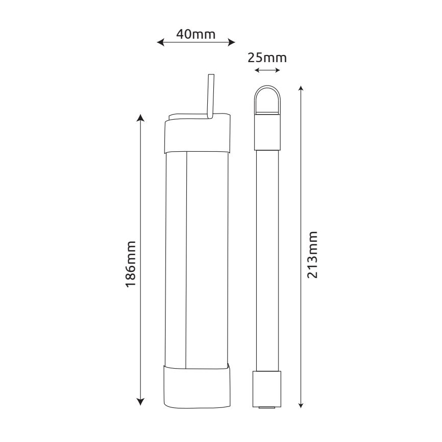 Corp de iluminat LED reîncărcabil pentru corpuri de bucătărie Globo 3 în 1 LED/2W/5V 3000/4000/7000K 800 mAh