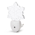 Corp de iluminat LED RGB de veghe cu senzor Aigostar LED/0,5W/230V fulg de zăpadă