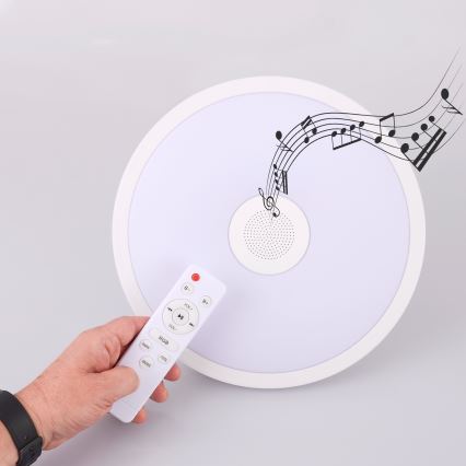 Corp de iluminat LED RGB pentru baie cu difuzor LED/18W/230V IP44 Globo + telecomandă