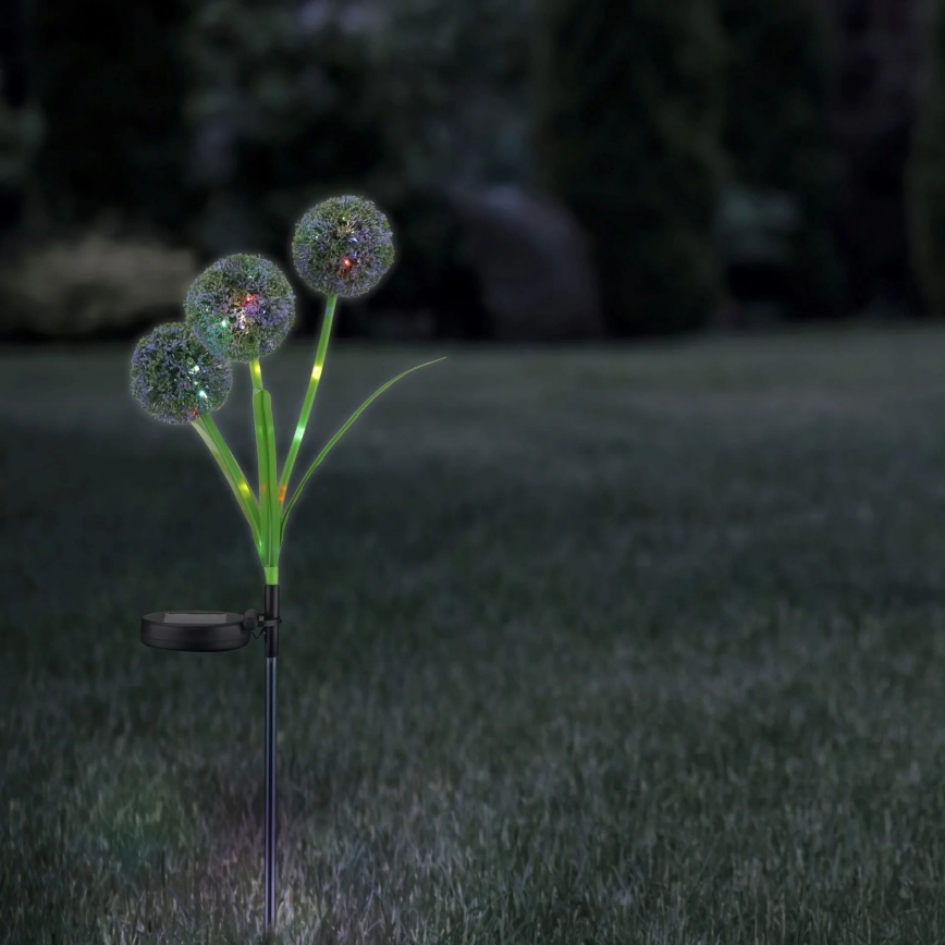 Corp de iluminat LED RGB solar ALLIUM LED/1,2V 6500 600 mAh IP44 negru