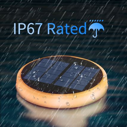 Corp de iluminat LED RGBIC solar Aigostar LED/0,6W/3,7V IP65 2000 mAh