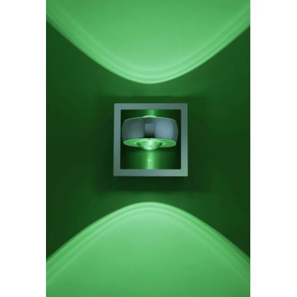 Spot LED RGBW de perete dimabil OPTI LED/6W/230V 2700-5000K Leuchten Direkt 12471-55 + telecomandă