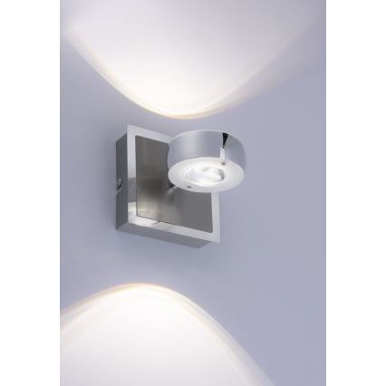 Spot LED RGBW de perete dimabil OPTI LED/6W/230V 2700-5000K Leuchten Direkt 12471-55 + telecomandă